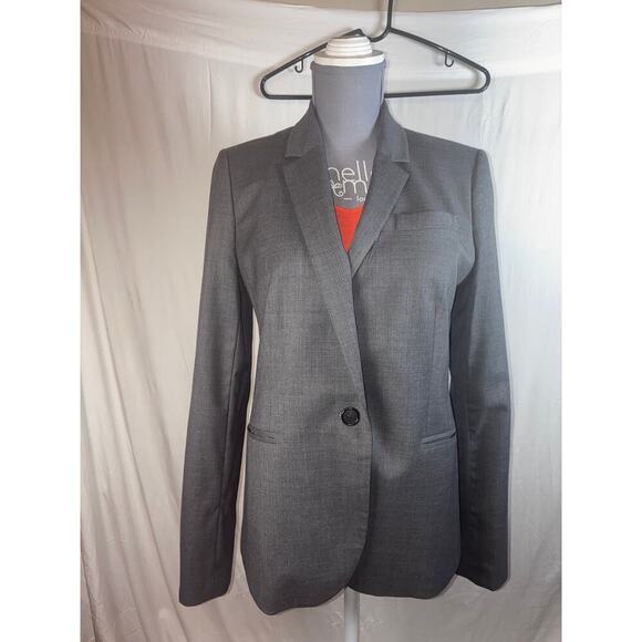 J Crew Womens Suit Jacket Blazer 12T 1035 Super 120's Wool Structured Business - Picture 1 of 9